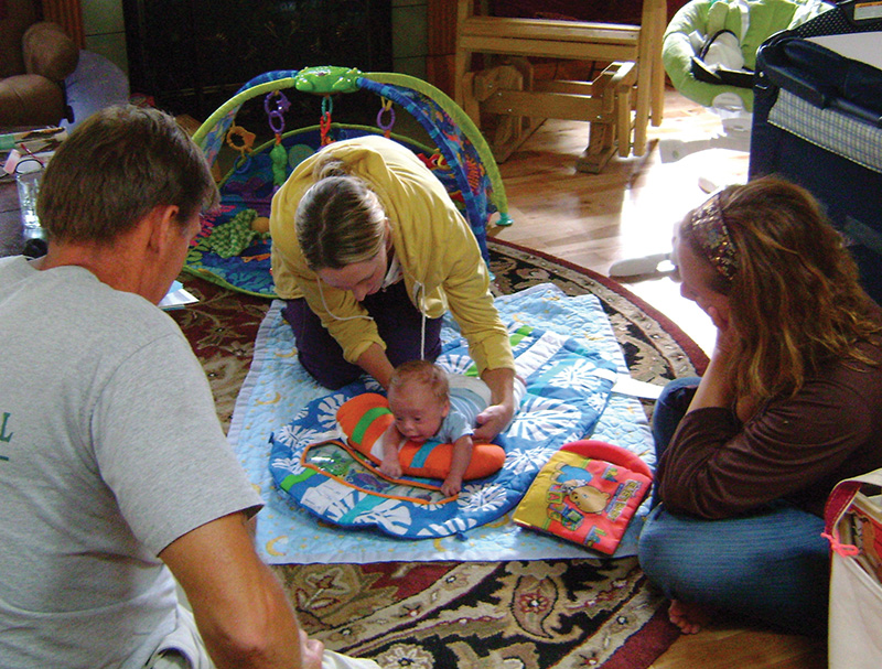 Early intervention with baby and parents at home