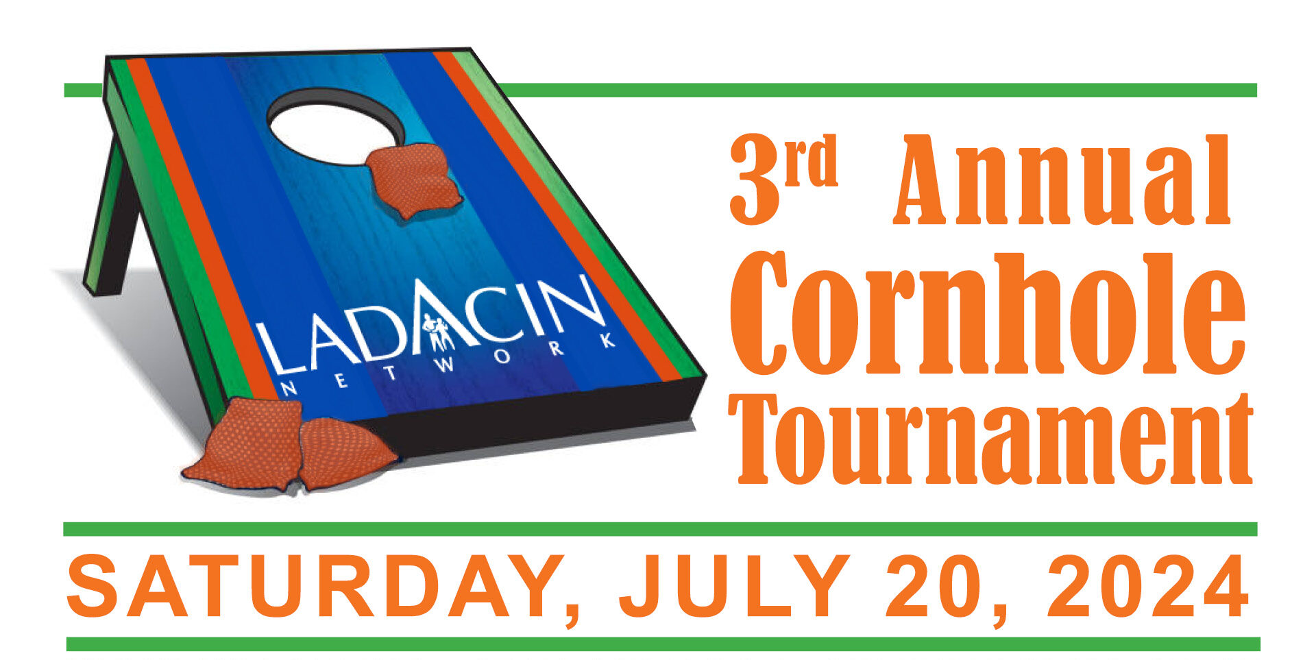 LADACIN 3rd Cornhole Tournament Logo – date – Events page